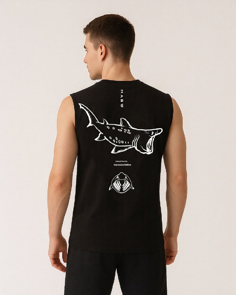 HAGWOUTDOOR Island Series Tank 岛屿系列背心-印象款-柯尔岛 - 男装背心 - 棉．麻 