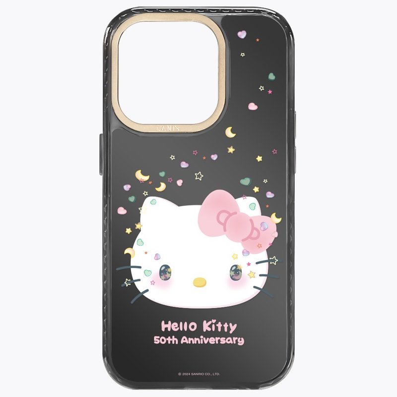 HelloKitty 50周年－镜面无钻款 磁吸版 透黑框 iPhone 15 14 13 - 手机壳/手机套 - 环保材料 黑色