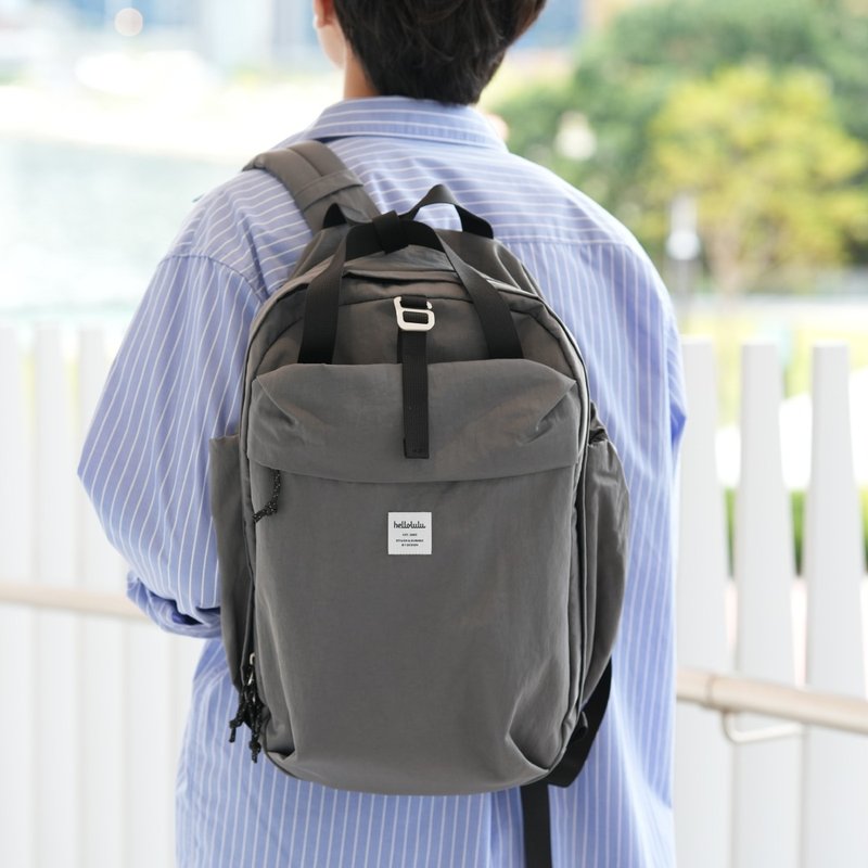 【新品】校园背包 | CADAN 多功能日常背包 (石墨灰) - 后背包/双肩包 - 尼龙 灰色