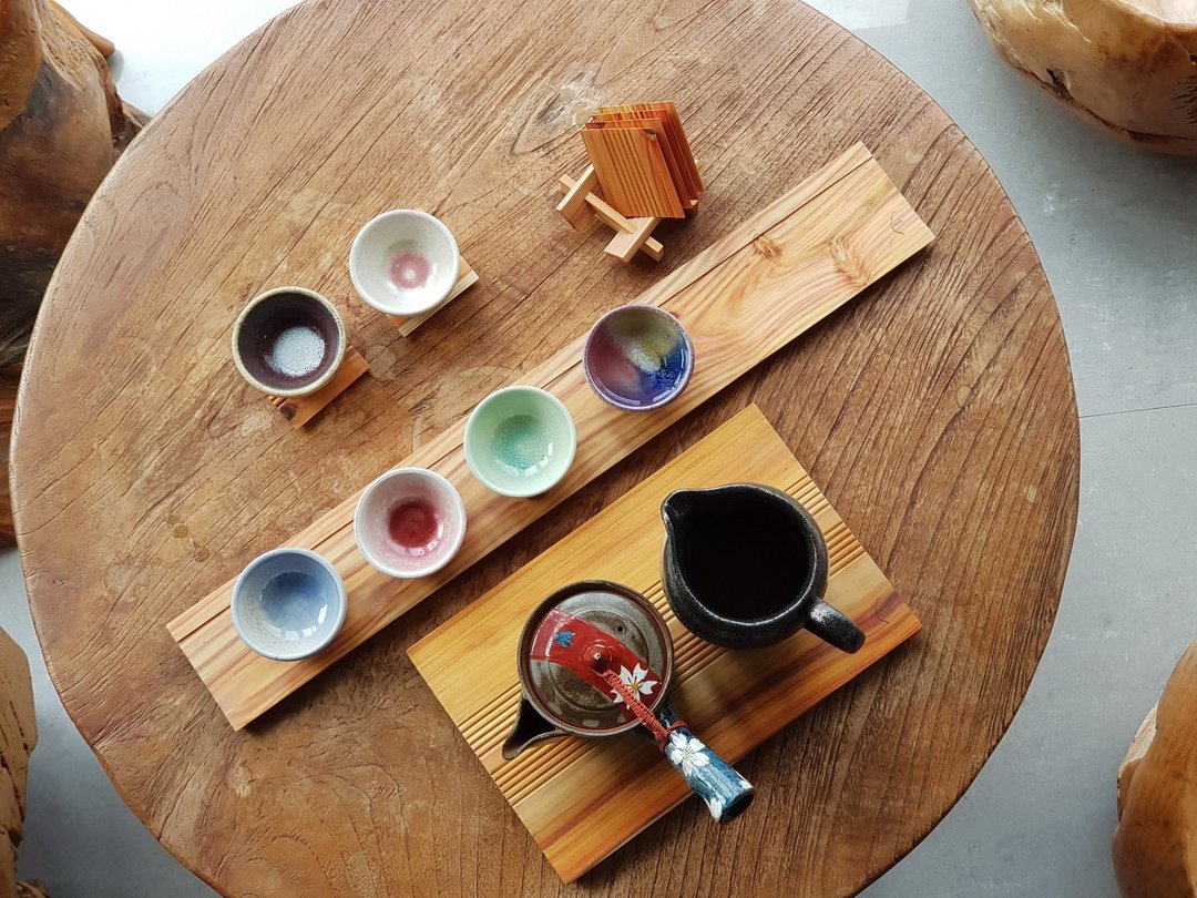 【BESTAR】 台湾杉茶具托盘 杯垫架 斟茶盘 - 茶具/茶杯 - 木头 黄色