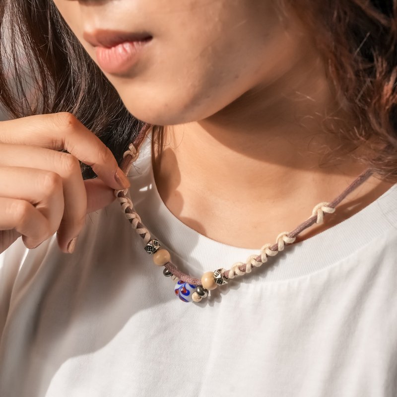 【原风艺站】在一起 情侣对链 | 原住民 族服 台湾印象 丰年 - 项链 - 其他材质 咖啡色