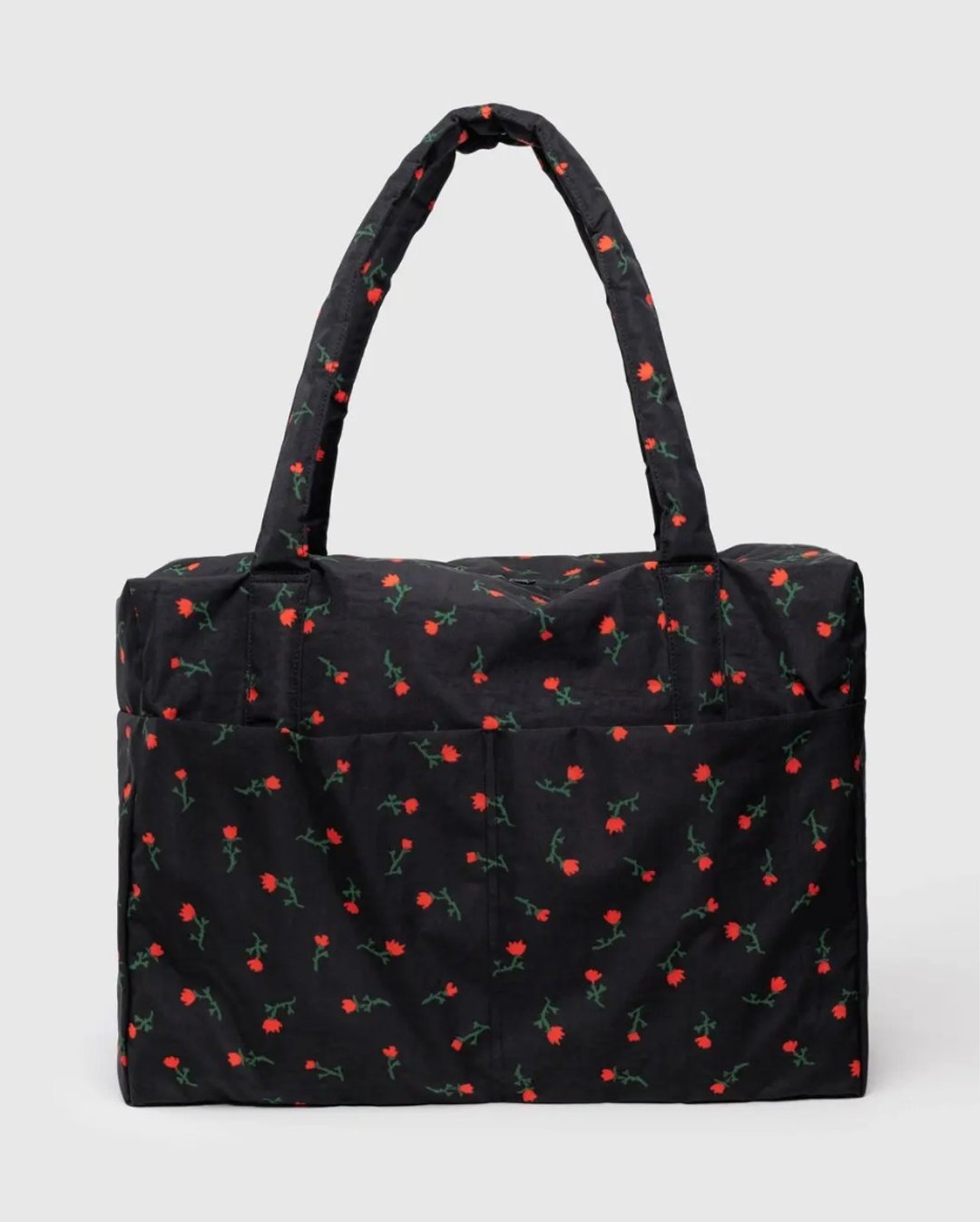 BAGGU 旅行机上袋 Cloud Carry-on - 手绘野花 - 行李箱/行李箱保护套 - 防水材质 黑色