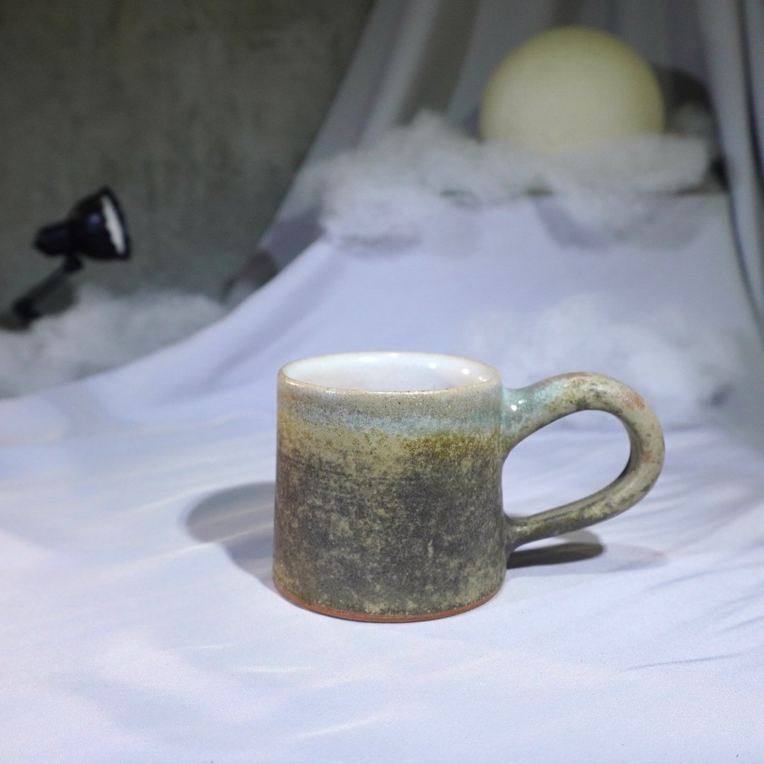 锈青迷你山形杯-约100ml,茶杯,马克杯,水杯,咖啡杯 - 咖啡杯/马克杯 - 陶 多色