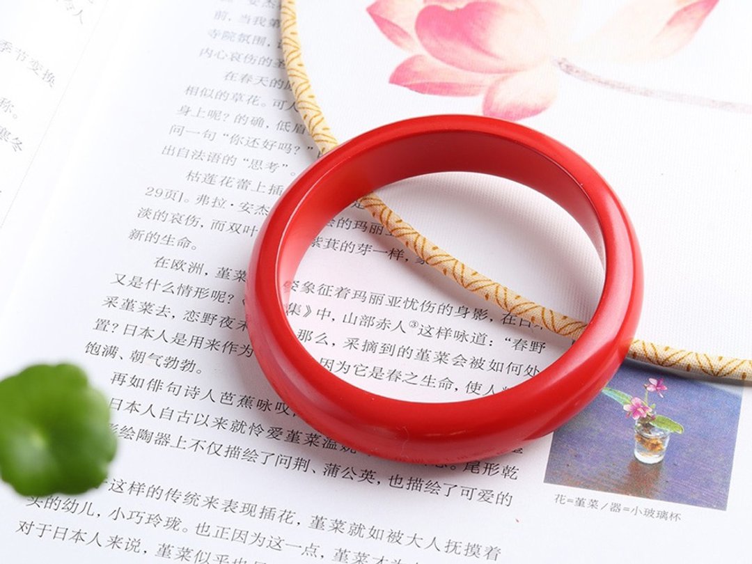 天然原矿朱砂精品红砂手镯 精品原创 朱砂含量高达95以上 - 手链/手环 - 宝石 