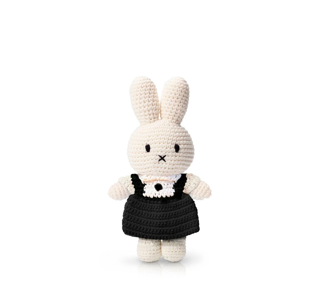 荷兰 Just Dutch | Miffy 米飞兔 编织娃娃和她的校服洋装 - 玩偶/公仔 - 棉．麻 