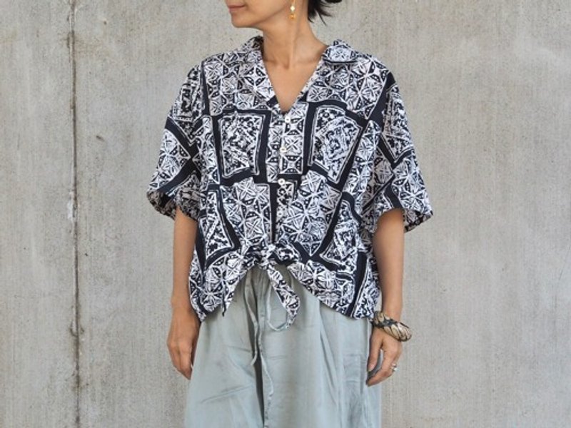 纯棉蜡染衬衫 (1) - 女装上衣 - 棉．麻 