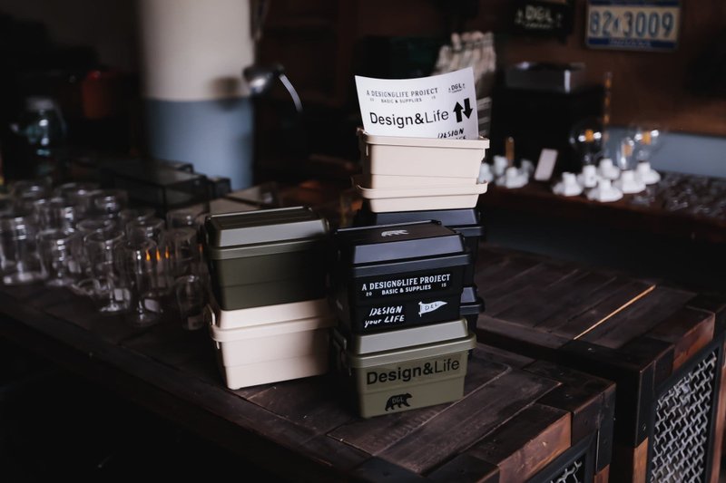 D&L贴纸卡扣收纳盒 - 收纳用品 - 塑料 多色