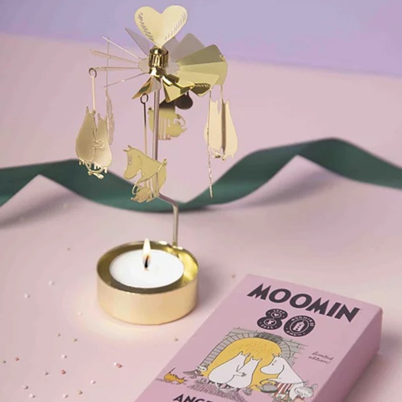 噜噜米八十周年旋转烛座(附蜡烛) - 蜡烛/烛台 - 其他金属 