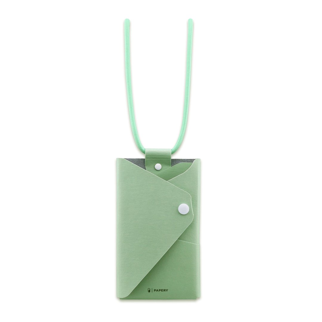 ionSleeve 银离子抗菌收纳夹-MOODTONE-CHILLED-薄荷绿-纯素皮革 - 侧背包/斜挎包 - 其他材质 
