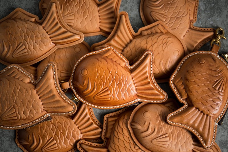 GOURTURE - 鲷鱼烧零钱包 ( 限量上架 ) - 零钱包 - 真皮 咖啡色