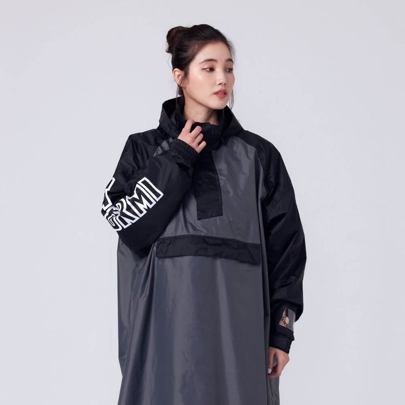 【OMBRA】GL-1 / 一件式机能防暴雨 套式雨衣 戴安全帽可穿脱 - 雨伞/雨衣 - 防水材质 灰色