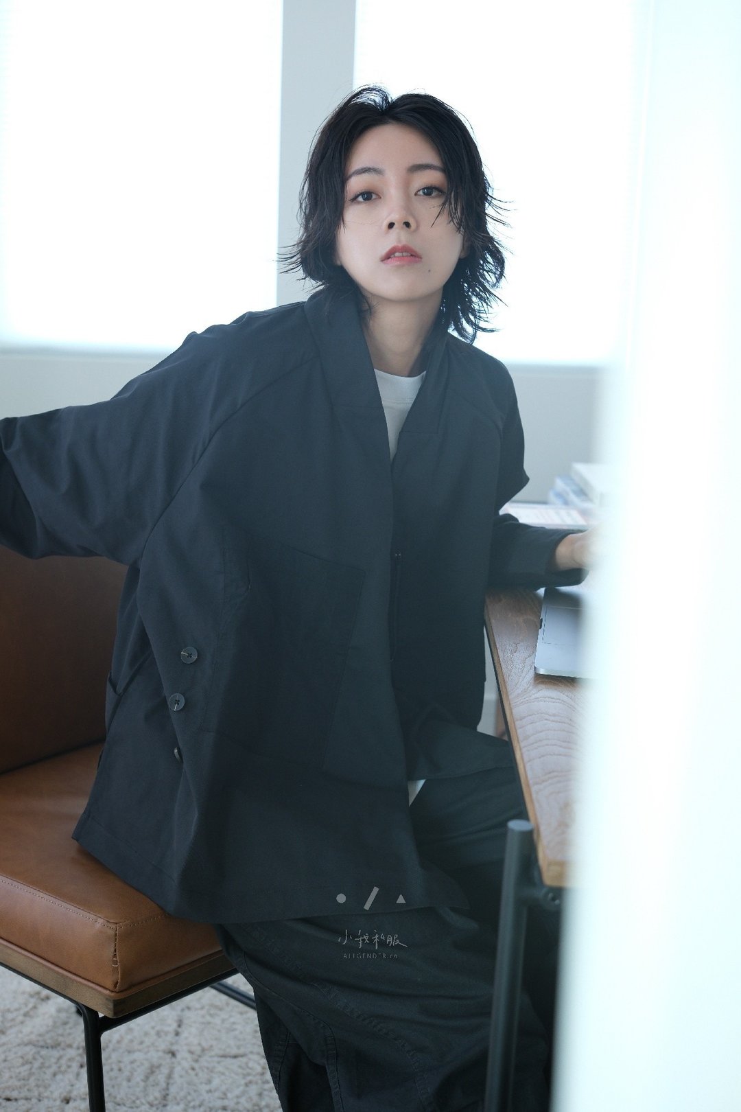 小我独家 人生分镜师解构式道袍外套 - 2色 - 分镜黑S/M - 女装休闲/机能外套 - 棉 黑色