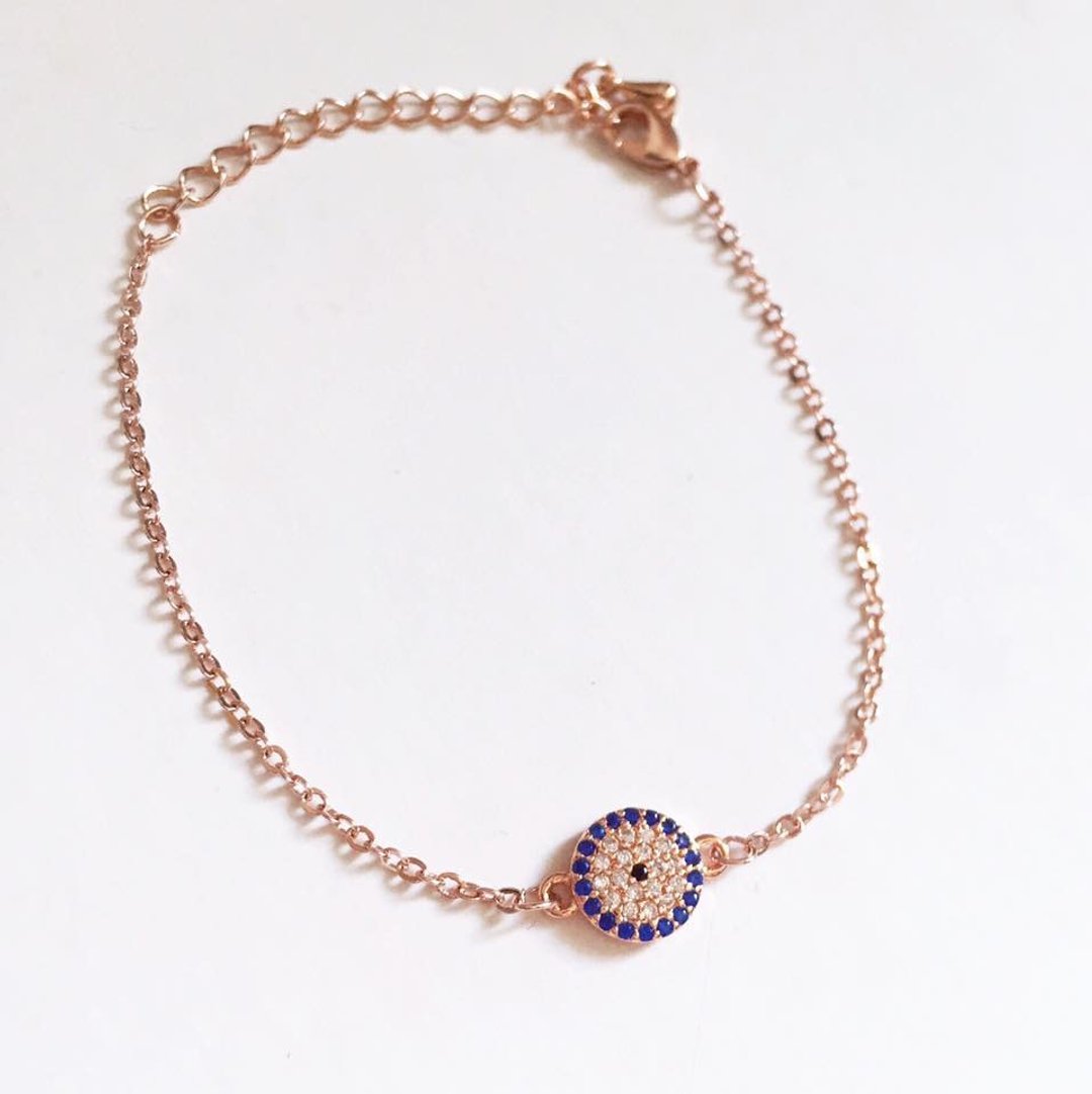 Laperle 保护守护  Evil Eye 土耳其蓝眼晴手链 手链 蓝色 - 手链/手环 - 其他金属 蓝色
