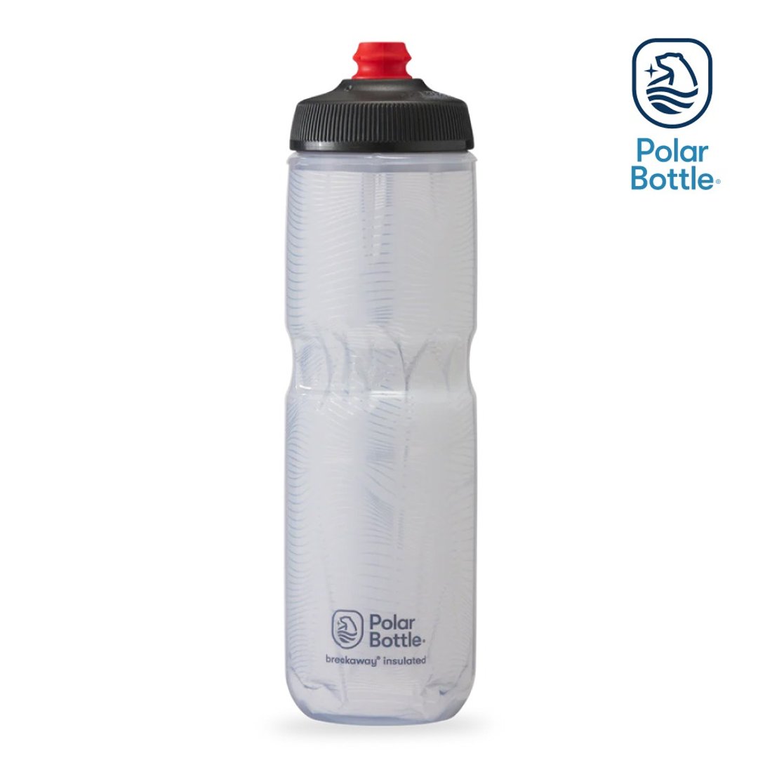 Polar Bottle 24oz 双层保冷喷射水壶 Jersey Knit 白 - 运动配件 - 塑料 白色