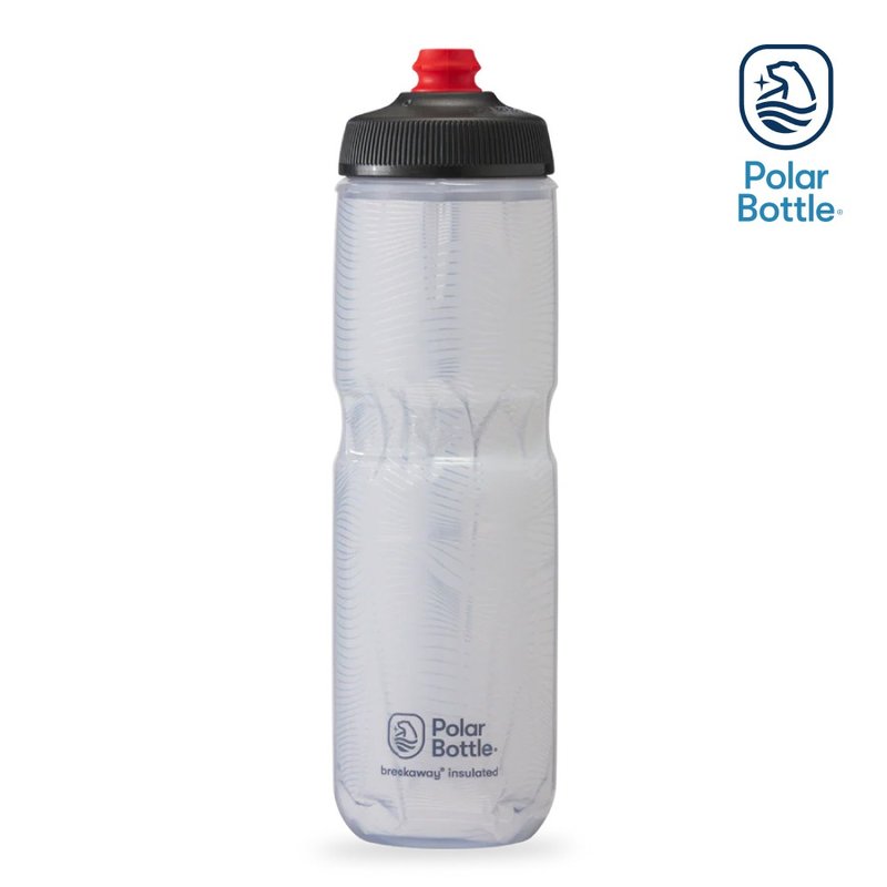 Polar Bottle 24oz 双层保冷喷射水壶 Jersey Knit 白 - 运动配件 - 塑料 白色