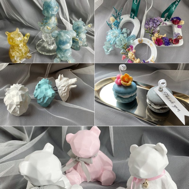 【惊喜福袋】扩香石/水晶摆饰/造型蜡烛 随机4件组 - 其他 - 其他材质 