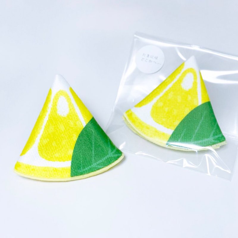 Lemon handkerchief - 手帕/方巾 - 棉 黄色