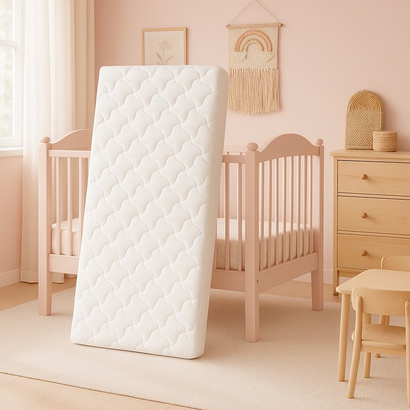 【HABABY】 4D空气纤维床垫 可水洗床垫(4种标准尺寸 厚度8厘米) - 婴儿床上用品 - 塑料 白色