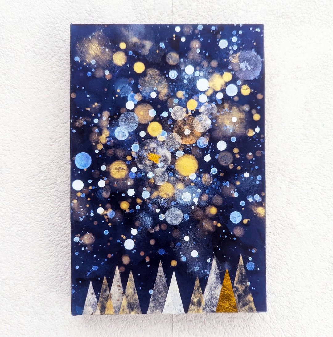 星星与森林P0（压克力原画） - 海报/装饰画/版画 - 木头 蓝色