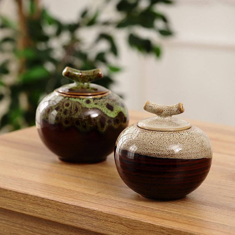 宠物骨灰瓶 | 棕染陶思/M - 其他 - 陶 咖啡色