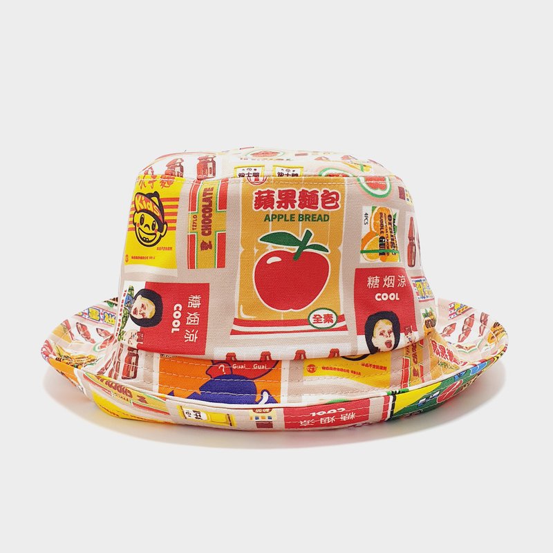 客订【HiGh MaLi 】翻檐棒球帽-古早味零食/米杏色底 #定制化 - 帽子 - 棉．麻 多色