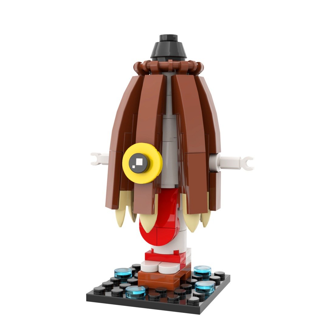 Archbrick日本妖怪物语 - 唐伞小僧  中积木 - 玩偶/公仔 - 塑料 多色