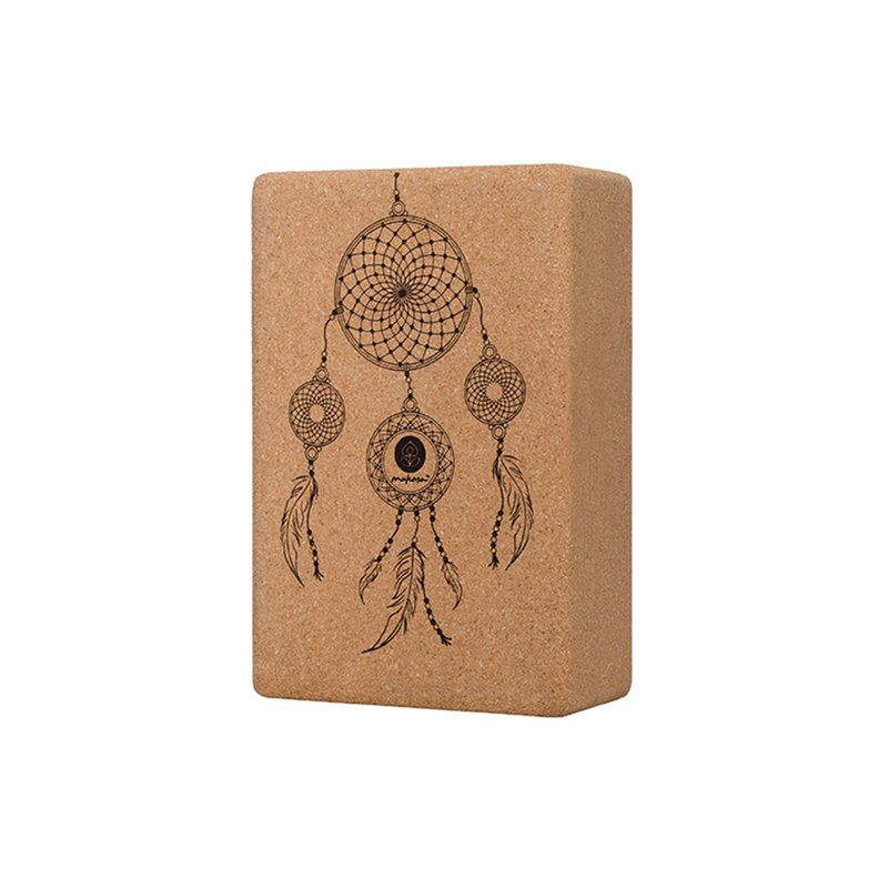 【Mukasa】软木瑜珈砖 (M) - 捕梦网 - MUK-21405 - 运动配件 - 软木/水松木 咖啡色