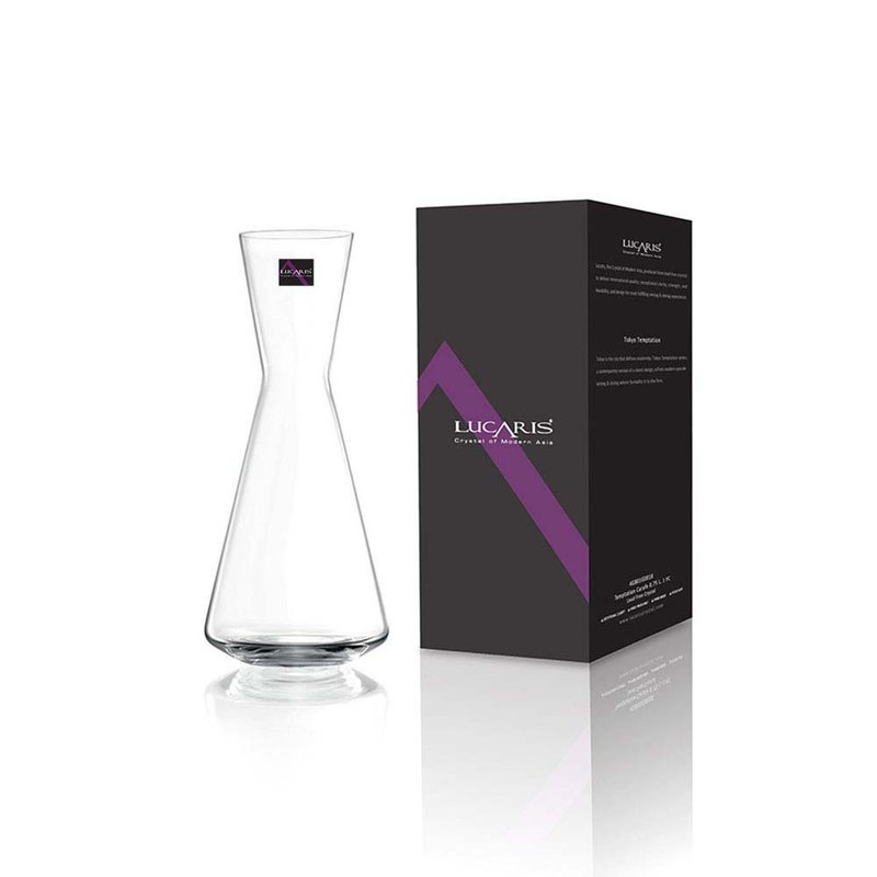 Lucaris Temptation Carafe L 无铅水晶 分酒瓶 940ml 1265ml - 酒杯/酒器 - 玻璃 白色