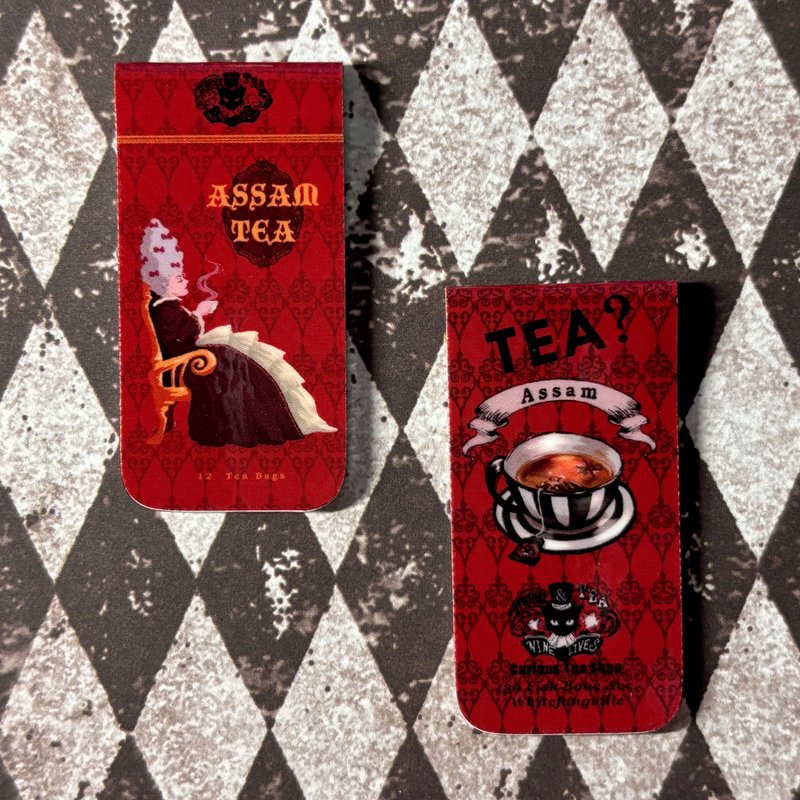 阿萨姆红茶．磁吸书签 - 书签 - 其他材质 红色