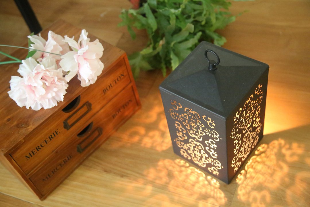 宫廷风窗花融蜡灯/蜡烛暖灯-可调光-预购商品 - 灯具/灯饰 - 其他金属 黑色