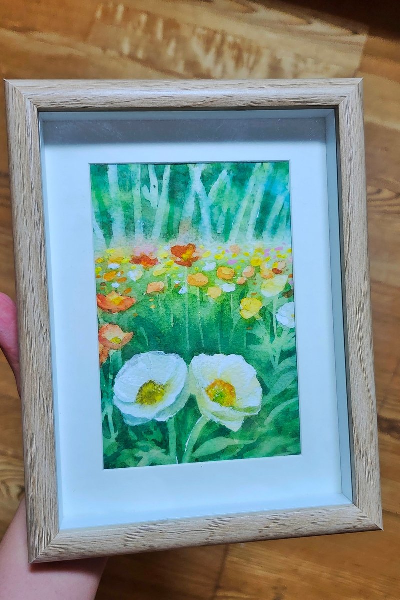 晨光花原 - 海报/装饰画/版画 - 纸 绿色