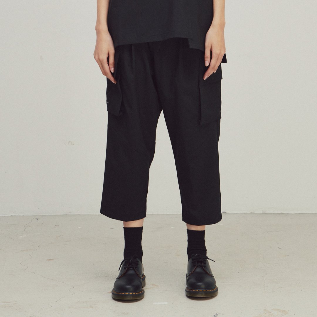 DYCTEAM - EVOLVE(D) - Pocket crop pants - 男士长裤 - 其他材质 黑色