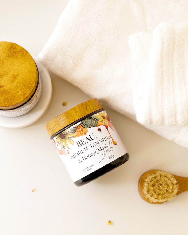 Premium Tamarind & Honey Mask Scrub - 身体护肤/按摩油 - 其他材质 咖啡色