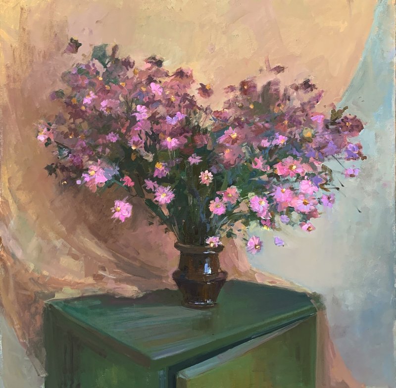 帆布上的油画原始一份手工制作。 专业艺术家 - 海报/装饰画/版画 - 棉．麻 多色