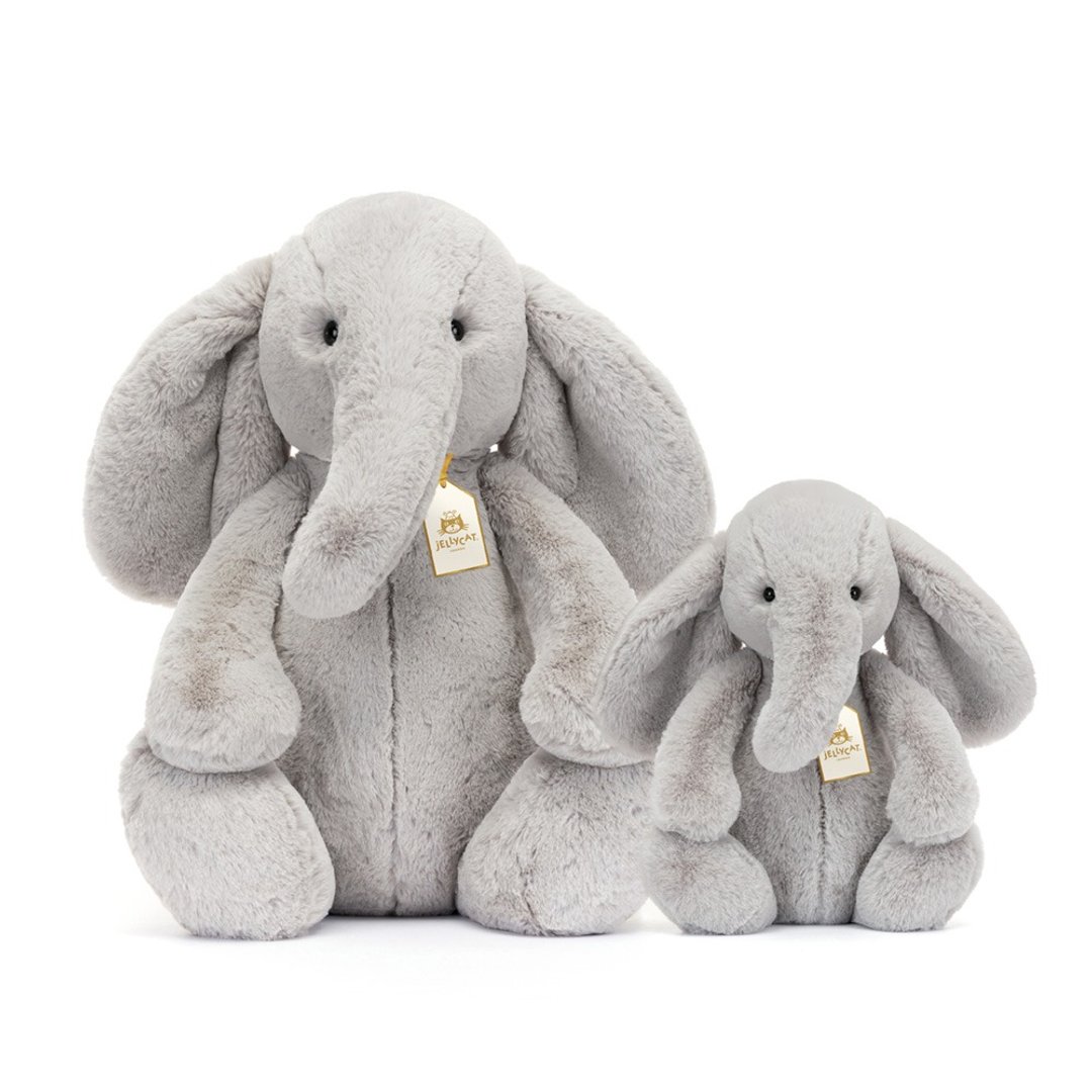 Bashful Luxe Elephant Thuddeus 51cm 奢华致臻安抚大象 - 玩偶/公仔 - 聚酯纤维 灰色