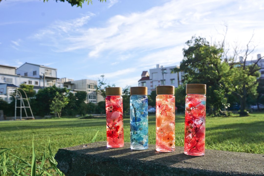 永生花草标本 浮游花 精致排列款 附礼盒 - 干燥花/捧花 - 植物．花 透明