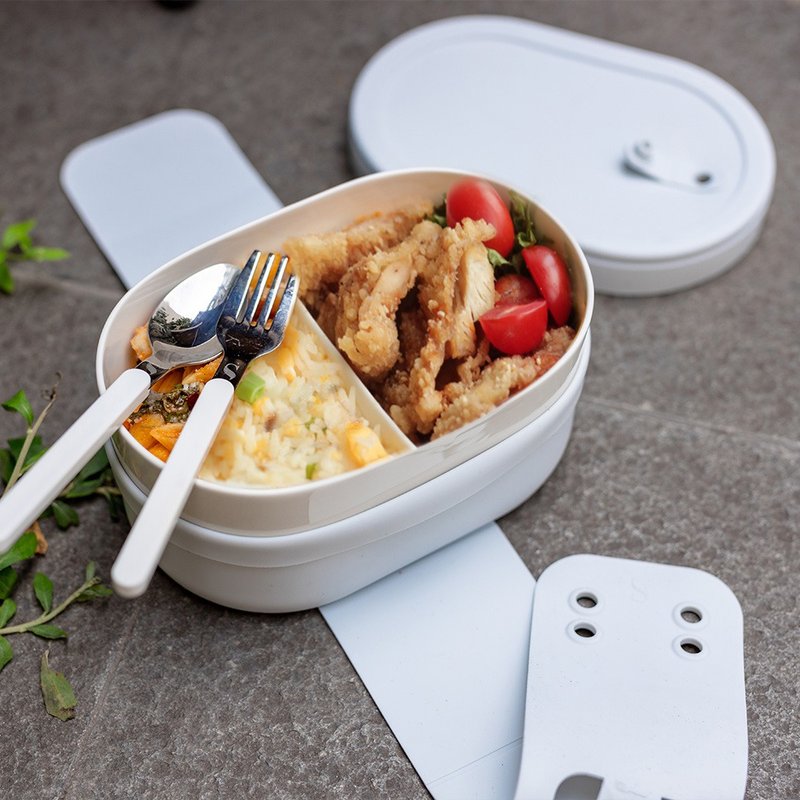 Swanz天鹅瓷 芯动便当盒PLUS-650ml 分隔设计 - 便当盒/饭盒 - 陶 多色