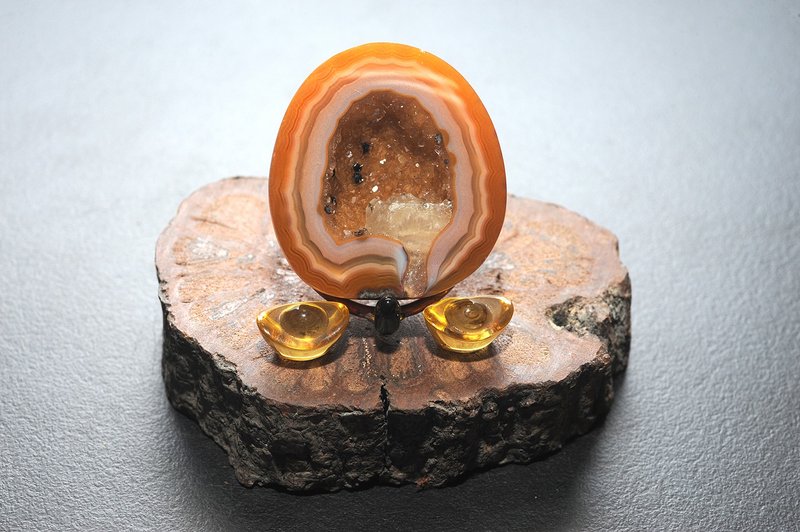 战国玛瑙聚宝盆(agate) 矿石A3/水晶/睡眠/开运/招财/避邪/减压 - 摆饰 - 水晶 