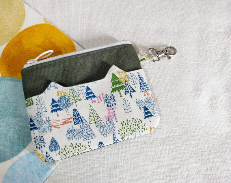 文青丛林 小耳包/零钱包 - 零钱包 - 棉．麻 