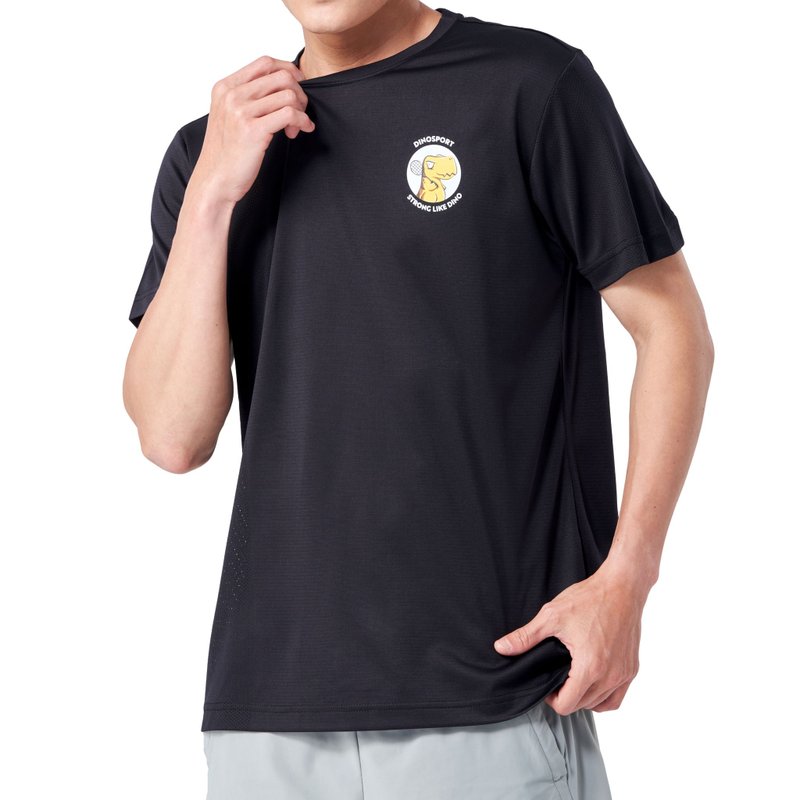 MIT专利呼吸衣-短手呆脑兽(小图款)-羽球 吸湿排汗 羽球衣 运动服 - 男装运动衣 - 聚酯纤维 多色