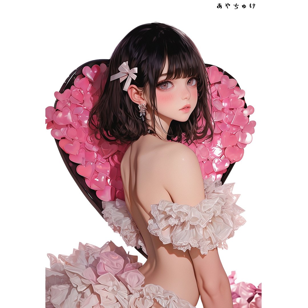 【12月新品6】07-111-0204 人物贴纸 性感情人节女孩 - 贴纸 - 纸 