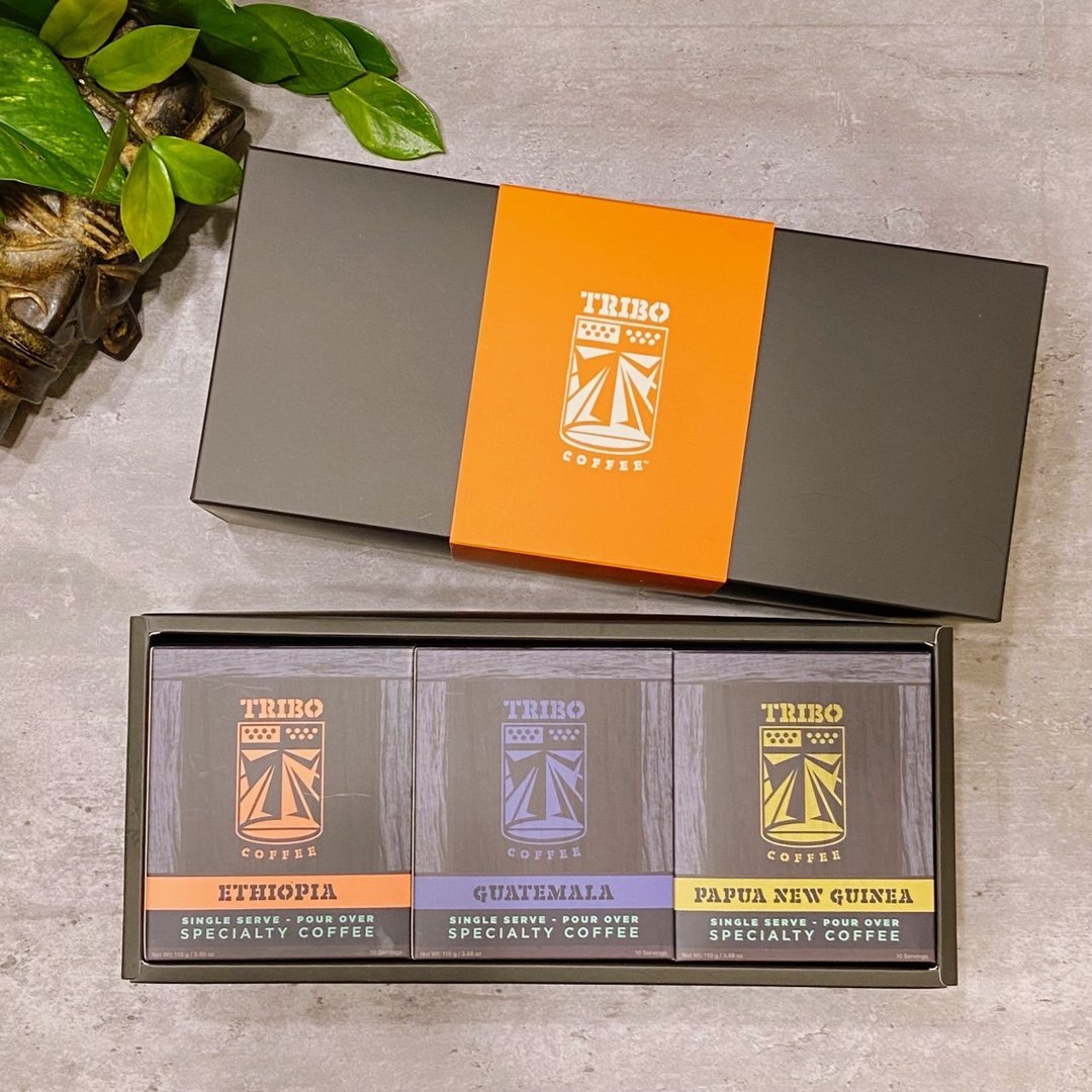 【年节礼盒】TRIBO COFFEE 10入盒装 滤挂式咖啡礼盒组 (30入) - 咖啡 - 其他材质 