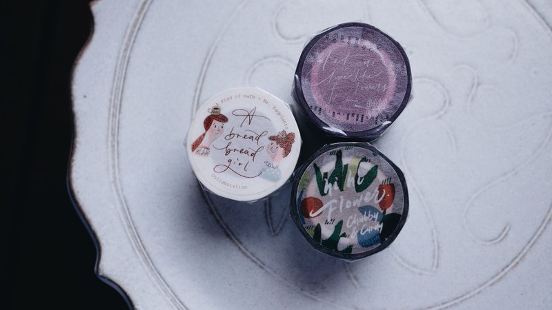 2020茄子先生联名系列//纸胶带三卷组合 - 纸胶带 - 纸 多色