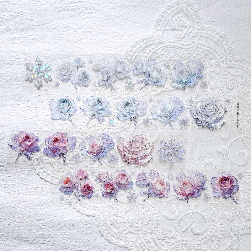 水晶玫瑰和纸胶带 - 纸胶带 - 其他材质 