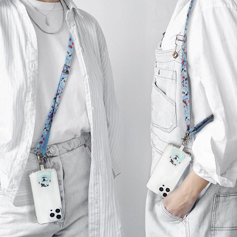 【最佳萌友】手机夹片+挂绳/可调式挂绳/手机夹片组/好迷HO-ME - 手机配件 - 环保材料 蓝色