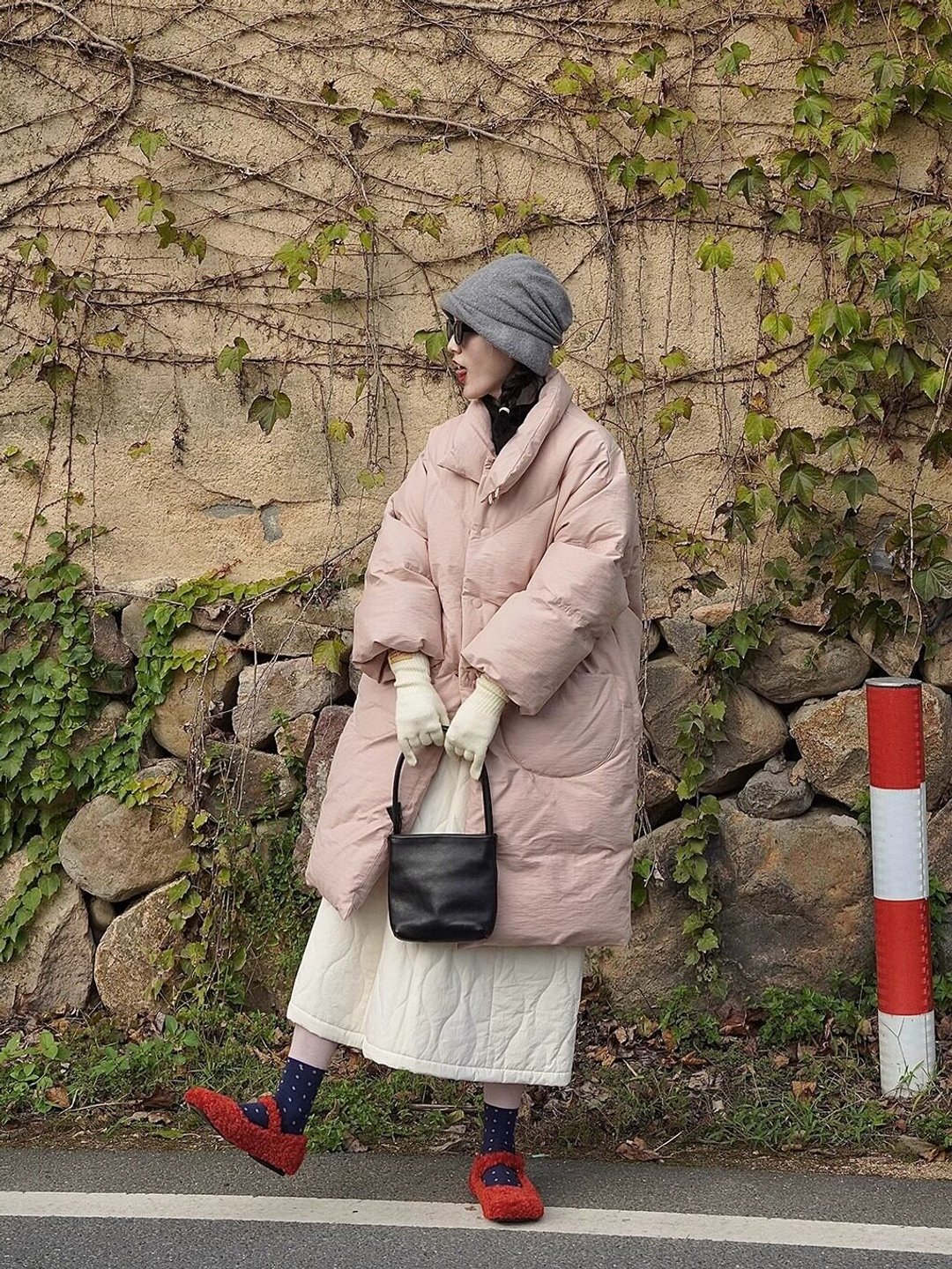寒婆高克重羽绒服外套小个子羽绒大衣 - 女装上衣 - 其他材质 