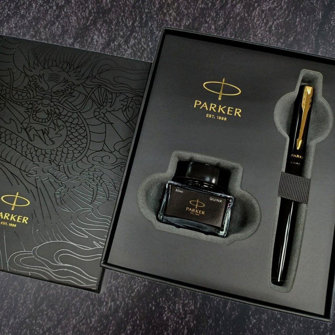 PARKER 2024新威雅特别版龙笔 墨水礼盒 黑钢笔 - 钢笔 - 其他金属 黑色