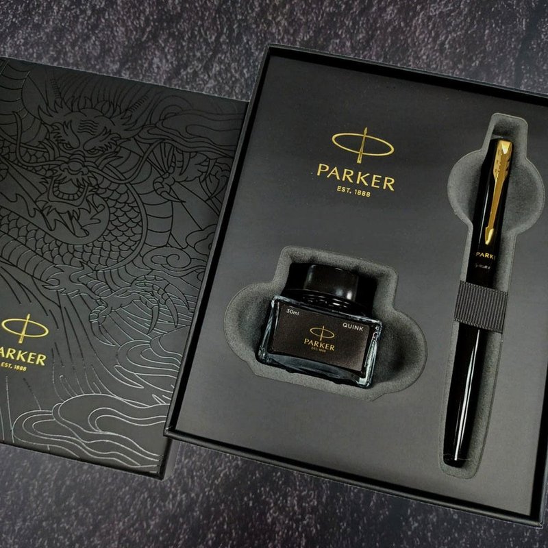 PARKER 2024新威雅特别版龙笔 墨水礼盒 黑钢笔 - 钢笔 - 其他金属 黑色