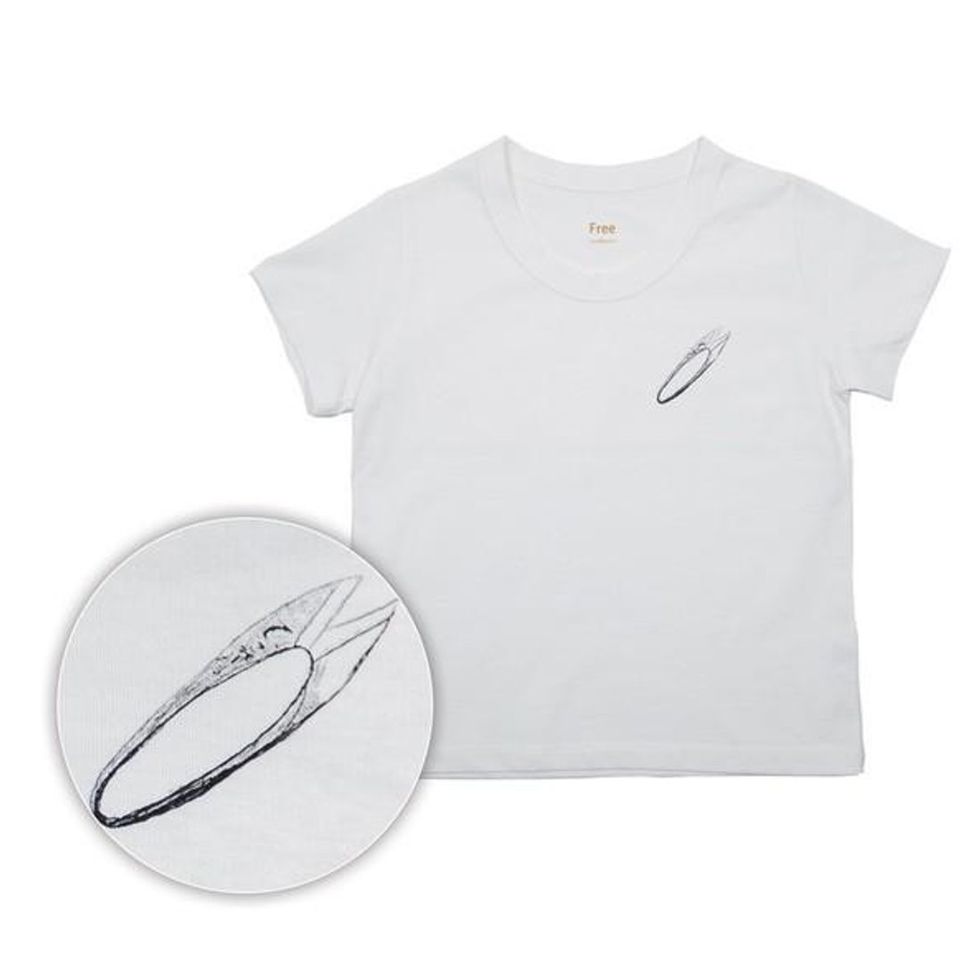 Tcollector original from the body. For souvenirs and gifts. Thread trimmer scissors illustration T-shirt ladies free Tcollector - 女装 T 恤 - 棉 白色
