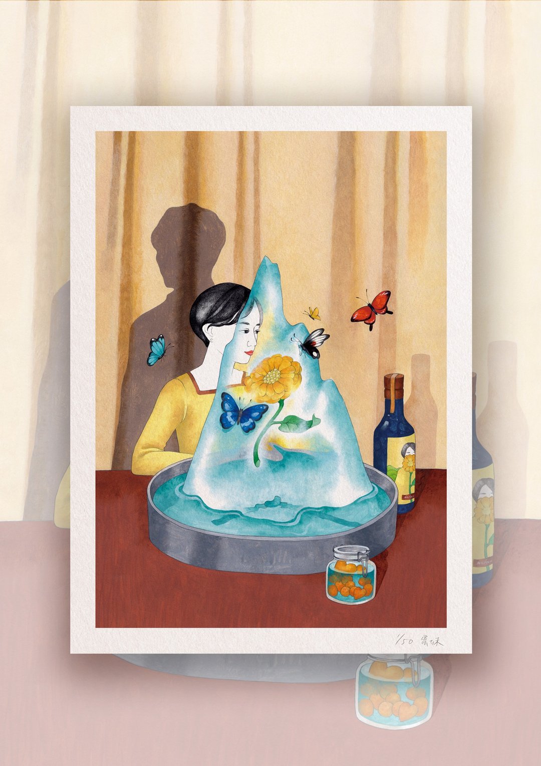艺术微喷复制图 | 再见的时间单位【酿】 - 海报/装饰画/版画 - 纸 黄色